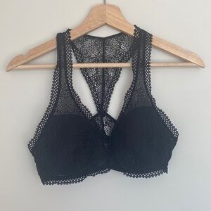 Lacy Black Bralette, size M